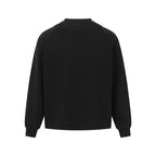 Unisex Boxy Sweatshirt with raglan sleeves, round neckline and decorative yoke Fashion Glam