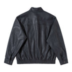 Men's short jacket made of suede-look material with stand-up collar, raglan sleeves, and elastic hem Fashion Glam