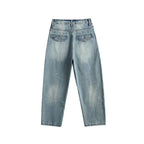 Ladies baggy jeans in panel design with low waistband and large pockets Fashion Glam