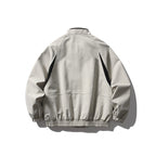 Unisex Boxy-Light Blouson Jacket in Tech Cotton Look with Raglan Sleeves, Zipper and Elastic Hem Fashion Glam