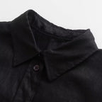 Women's Oversize Shirt Blouse with Extended Back, Boxy Cut and Continuous Button Placket Fashion Glam