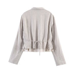 Women High-Waisted Pleated Pants with Loose Fit and Narrow Ankle Area Fashion Glam