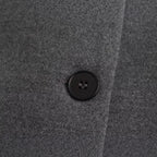 Women Long Wool Blend Double-Breasted Coat with Notched Collar and Flap Pockets Fashion Glam