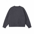 Unisex Boxiger Fine Knit Cardigan with Round Neck and Continuous Button Placket Fashion Glam