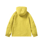 Unisex Short cut hoodie in technical outdoor style with drawstring, concealed front placket and adjustable cuffs Fashion Glam