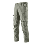 Men's Robust-Constructive Cargo Trekking Pants with Elastic Waistband and Multiple Pockets Fashion Glam
