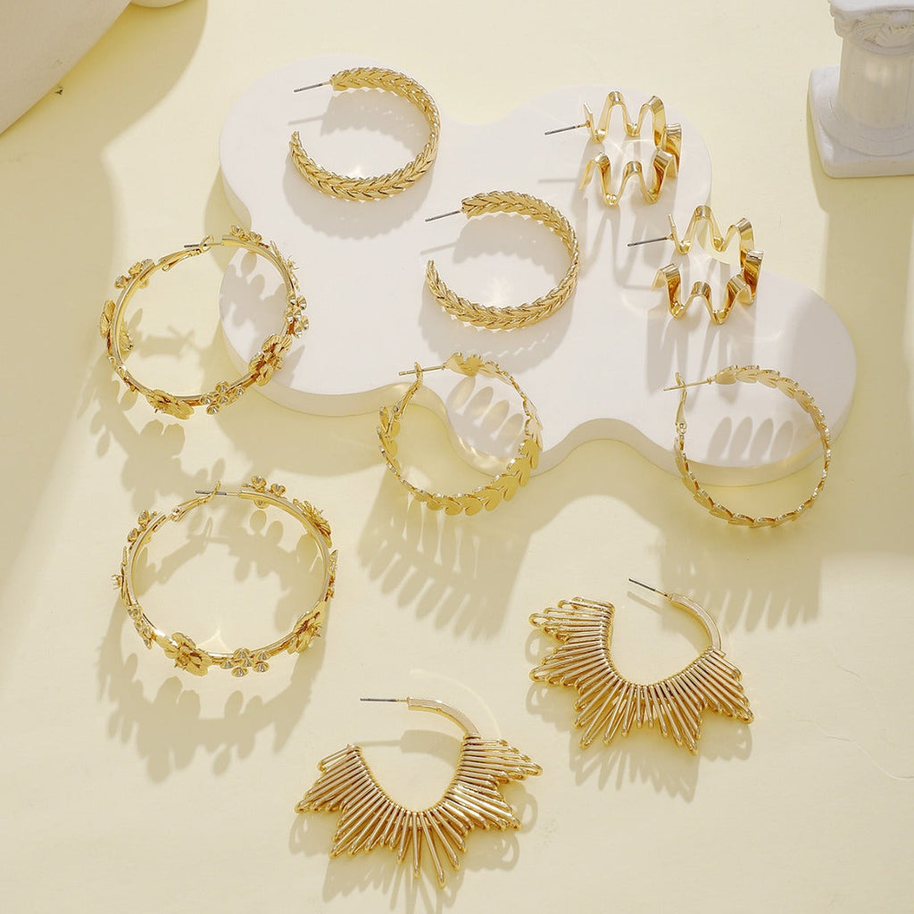 Women artistically designed hoops Fashion Glam