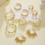 Women artistically designed hoops Fashion Glam