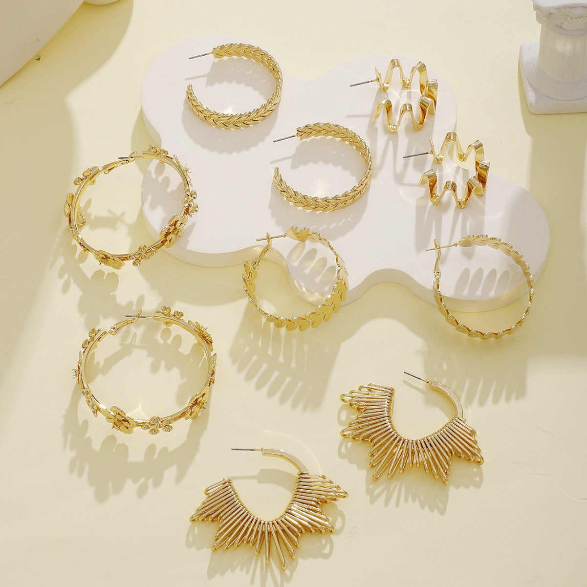 Women artistically designed hoops Fashion Glam