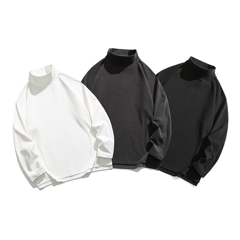 Unisex Oversize Roll Neck Sweatshirt made of soft cotton blend with raglan sleeves Fashion Glam