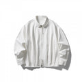 Unisex Boxy over-jacket with shirt collar, concealed zipper and soft drape Fashion Glam