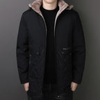 Men's Thermal Parka with Teddy Lining and Hood Fashion Glam