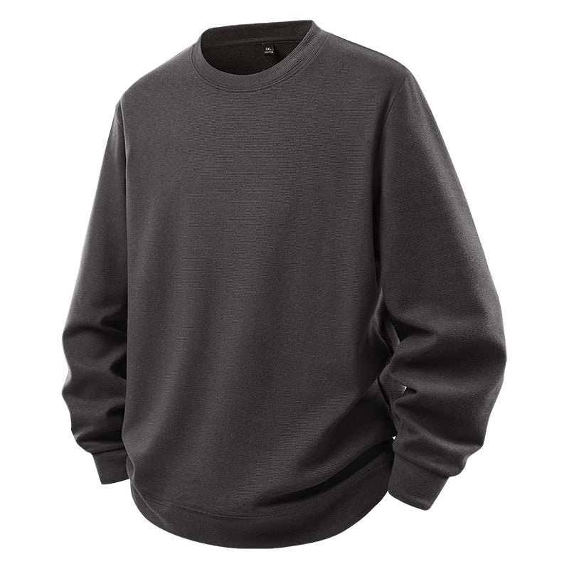 Men's Oversize Sweatshirt with Round Neck and Ribbed Cuffs Fashion Glam