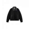 Men's bomber jacket with teddy collar, zipper, and elastic hem Fashion Glam