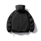 Unisex Waterproof technical hooded jacket with multiple pockets and adjustable hem Fashion Glam