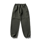 Men's Technical Cargo Casual Pants with Elastic Waistband, Knee Panels, and Zipper Pockets Fashion Glam