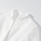 Women's tailored short blazer with standing collar and floral tone-on-tone embroidery Fashion Glam