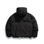 Unisex Padded Oversized Quilted Jacket with Asymmetrical Zipper Fashion Glam