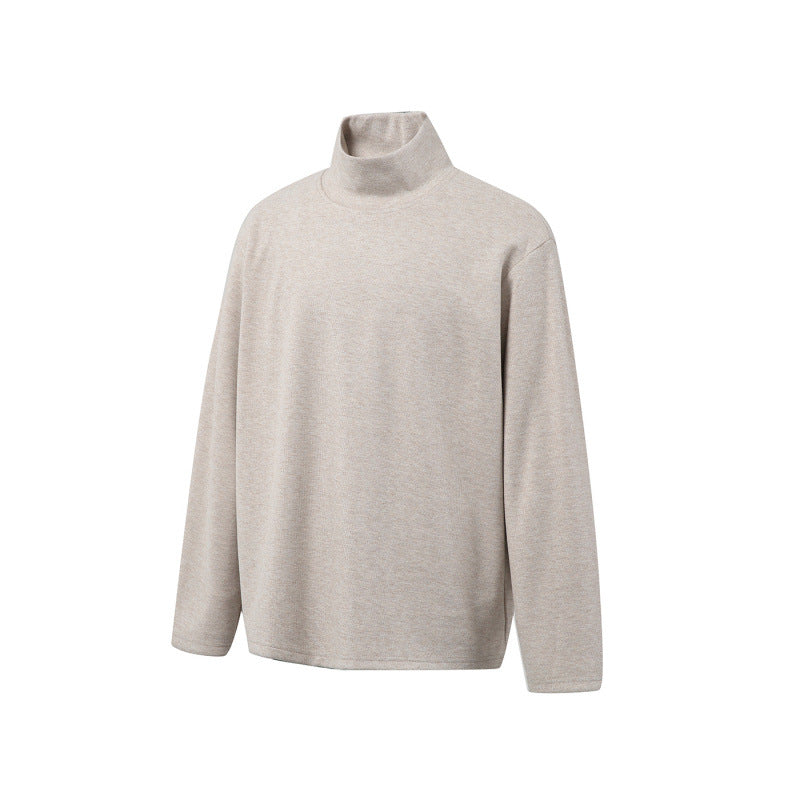 Unisex Boxy Fine Knit Pullover with Short Polo Collar and Straight Hem Fashion Glam