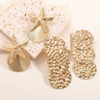 Women's ear clips in luxurious shell and starfish design Fashion Glam