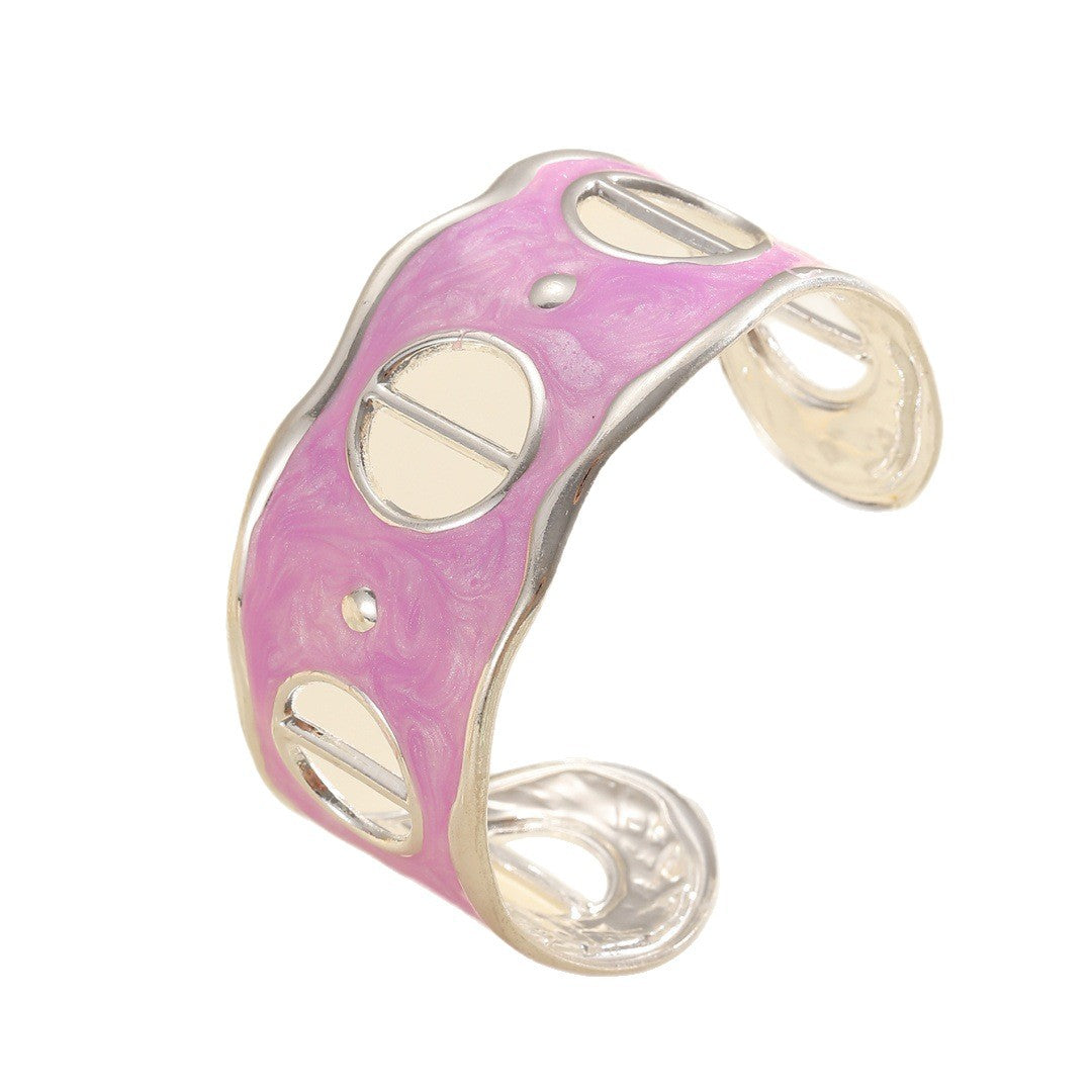 Women Open Bangle with Modern, Transparent Design Fashion Glam