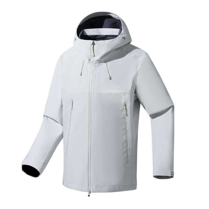 Men's water- and windproof softshell outdoor jacket with adjustable hood Fashion Glam