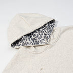 Women's Oversized Hoodie in Used Look with Leo Trim Fashion Glam