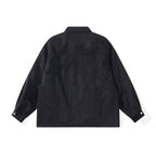 Unisex Boxy Overshirt Jacket made of fine cord structure with breast pockets and concealed zipper Fashion Glam