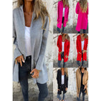 Women's Mid-Length Coat with Full Zipper and Zipper Pocket Details Fashion Glam
