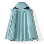 Men's Multifunctional Softshell Jacket with Removable Fleece Lining, Tactical Zipper Pockets and Hood Fashion Glam