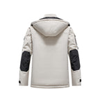 Men's Insulated Field Parka with Hood, Multiple Utility Pockets and Windproof Shell Fashion Glam