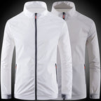 Men's nan ultralight windproof leisure jacket with stand-up collar, concealed zipper, and zippered pockets Fashion Glam
