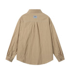 Men's overshirt in boxy cut with contrast stitching and patch chest pockets Fashion Glam