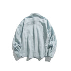 Unisex Oversize lightweight linen blend shirt with chest pocket and loose boxy cut Fashion Glam