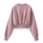 Women's Wide Fleece Jogging Pants with High Elastic Waistband, Side Pockets and Subtle Logo Embroidery Fashion Glam
