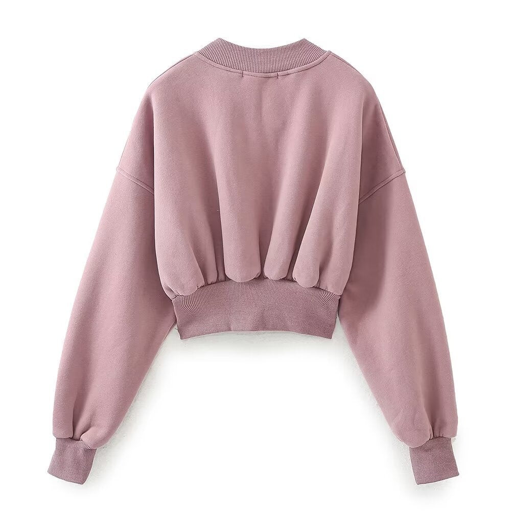 Women's Wide Fleece Jogging Pants with High Elastic Waistband, Side Pockets and Subtle Logo Embroidery Fashion Glam