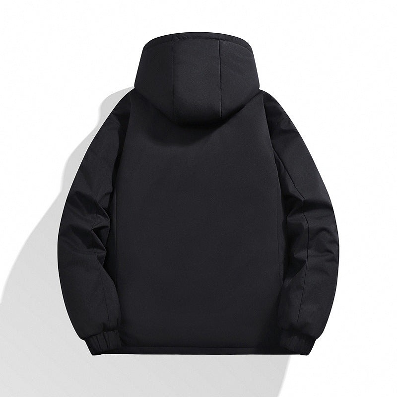 Men's Padded Hooded Winter Jacket with Water-Repellent Membrane and Welded Chest Pocket Fashion Glam
