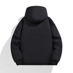 Men's Padded Hooded Winter Jacket with Water-Repellent Membrane and Welded Chest Pocket Fashion Glam