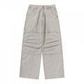 Women's Wide Utility Pants made of durable canvas with reinforced knee panels Fashion Glam