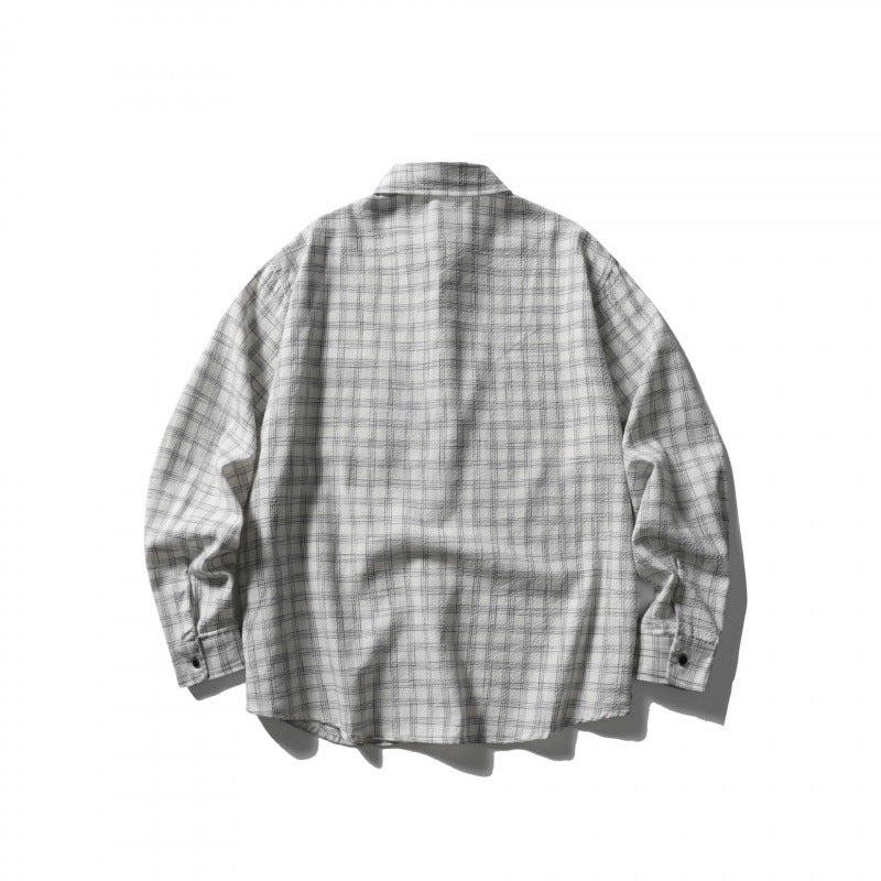 Unisex Oversize-Casual Check Shirt made of soft flannel with patch chest pocket Fashion Glam