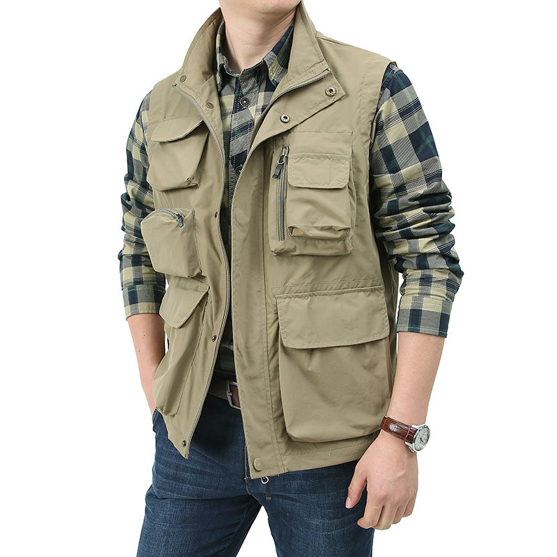 Men's Angler and Photography Vest with Versatile Pockets and Practical Closure Fashion Glam