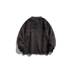 Women's Chunky Knit Oversized Cardigan in Mohair Look with Round Neckline and Button Placket Fashion Glam