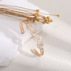 Women's bangle with elegant infinity pattern and sparkling zirconia Fashion Glam