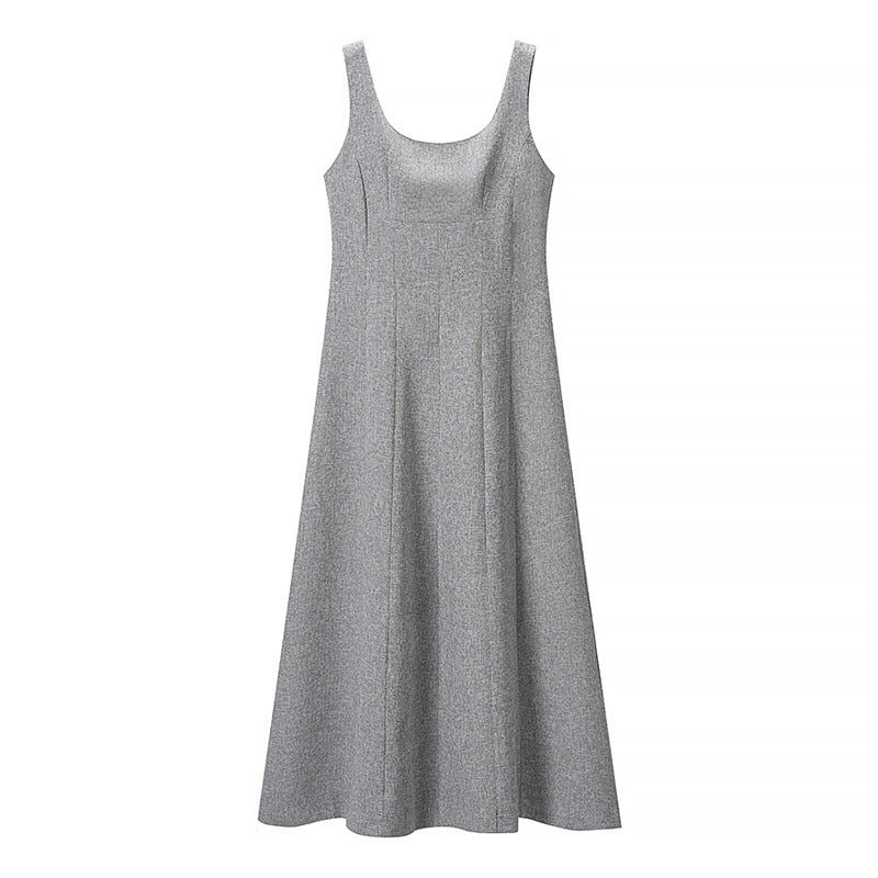 Women Two-Piece Suit made of Wool Blend with Tailored Short Blazer and Flared Midi Skirt Fashion Glam