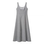 Women Two-Piece Suit made of Wool Blend with Tailored Short Blazer and Flared Midi Skirt Fashion Glam