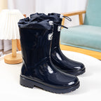 Women's high-quality and stylish rubber boots with adjustable lacing system Fashion Glam