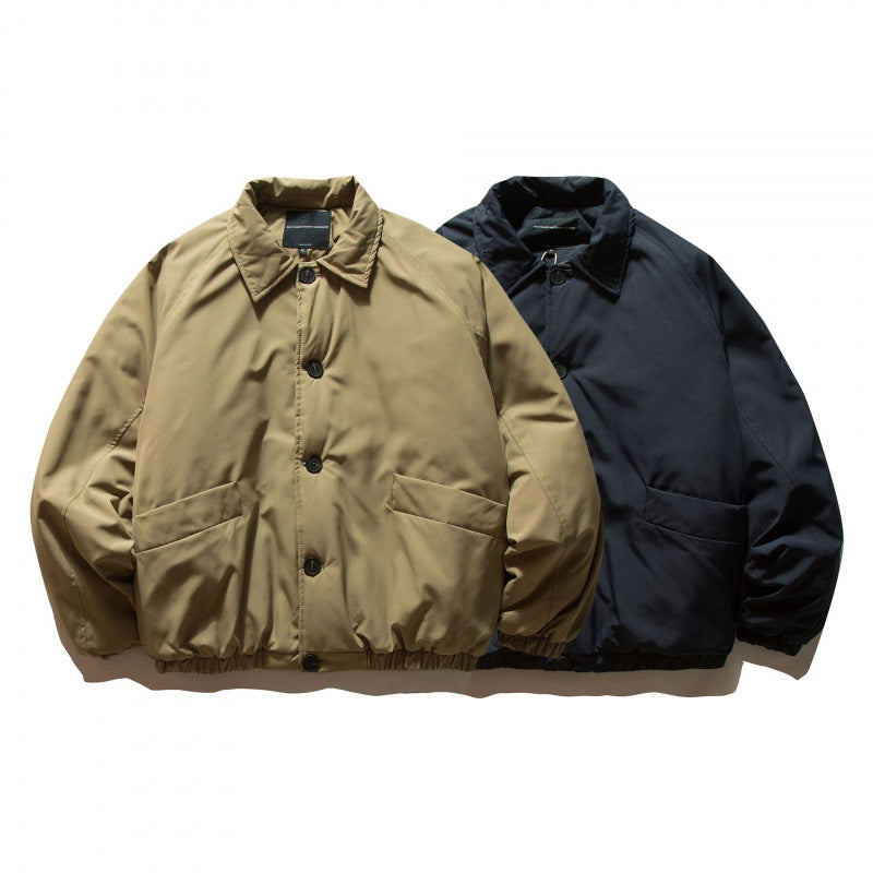 Unisex Boxy-Light Wind Jacket with Shirt Collar, Elastic Hem and Minimalist Shell Fashion Glam