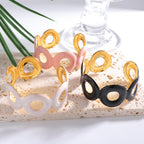 Ladies Open Cuff Bracelet with Crossed Design Fashion Glam