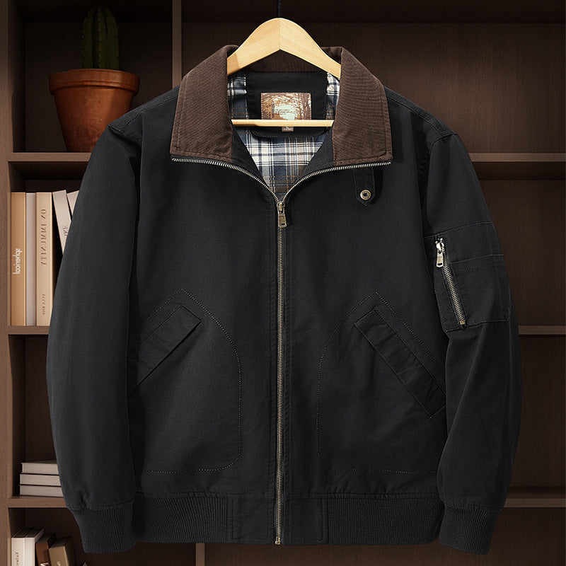 Men's Cord Collar Field Jacket Fashion Glam