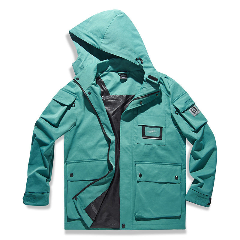 Men's Urban Tech Parka with hood, multifunctional pockets and thermal insulation Fashion Glam